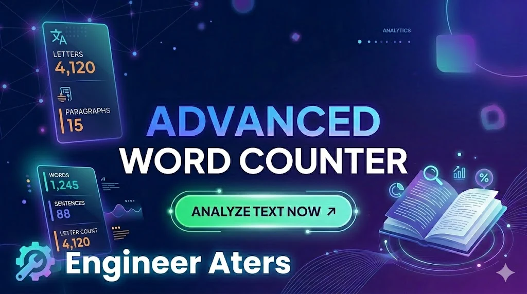 Advanced Word Counter Online 2026 |Character ,Scentece etc
